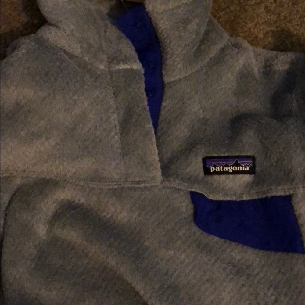Brand New Gray/Purple Patagonia quarter zip